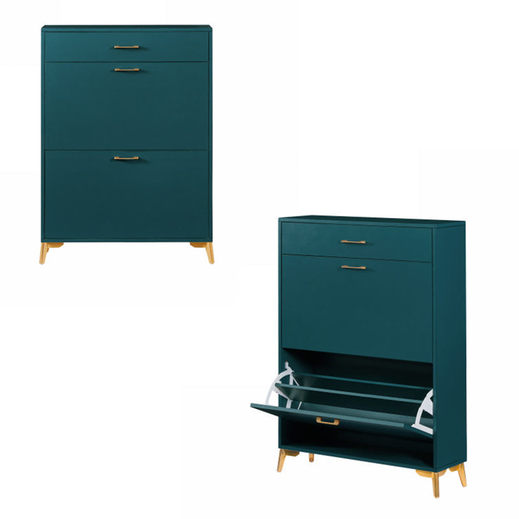 Green shoe online cabinet